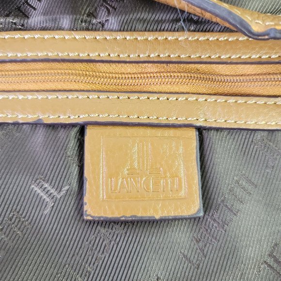 LANCETTI Y2K Brown Leather Shoulder Bag - Picture 14 of 16